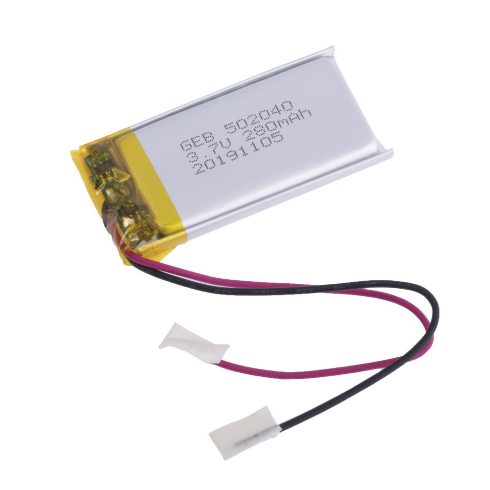 LiPo 280 mAh, 3,7V, 40x20x4мм (GEB) акумулятор літій-полімерний)