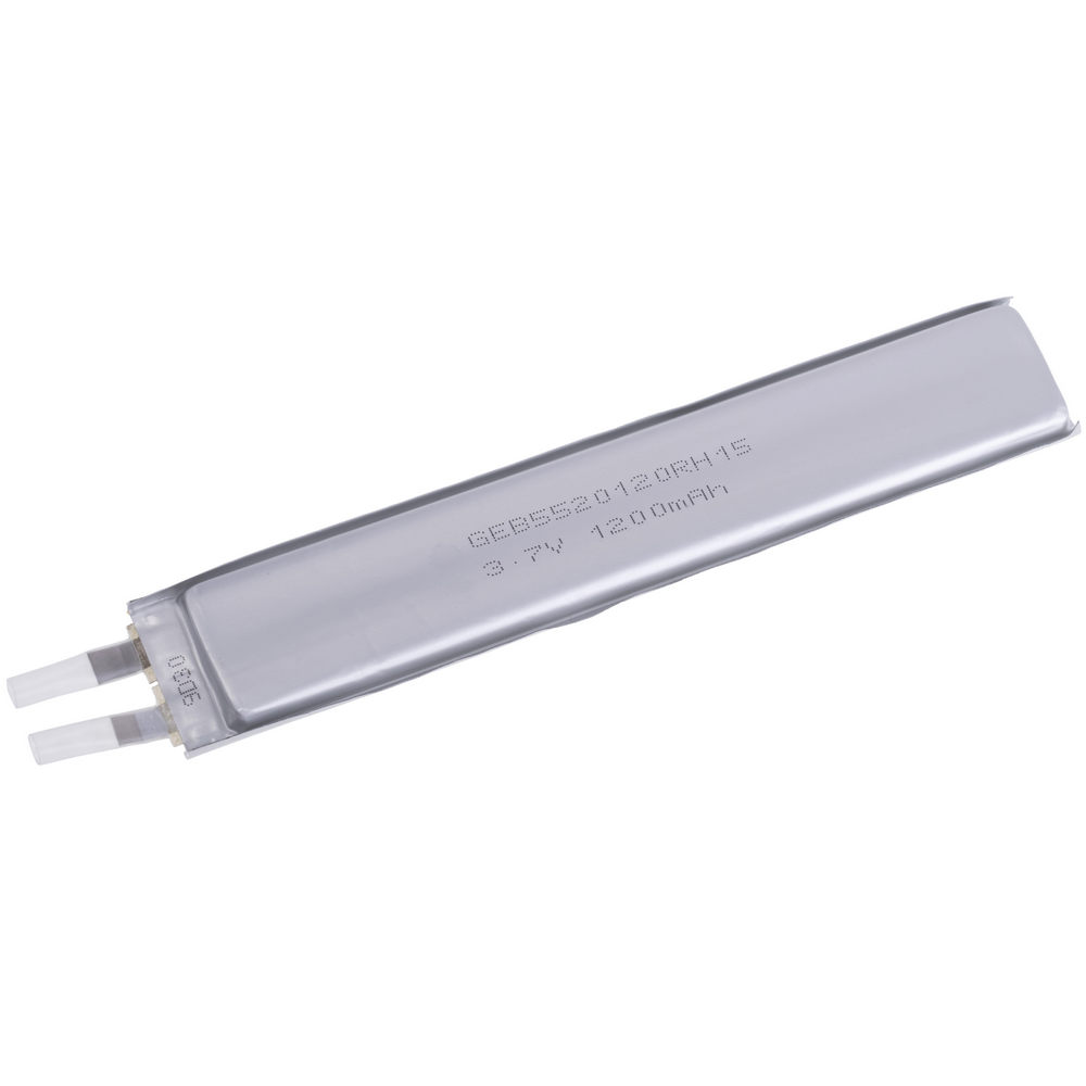 LiPo 1200 mAh, 3,7V, 120x21x5мм GEB акумулятор літій-полімерний GEB5520120RH15 LiPo 1200 mAh, 3,7V, 120x21x5мм GEB акумулятор літій-полімерний GEB5520120RH15