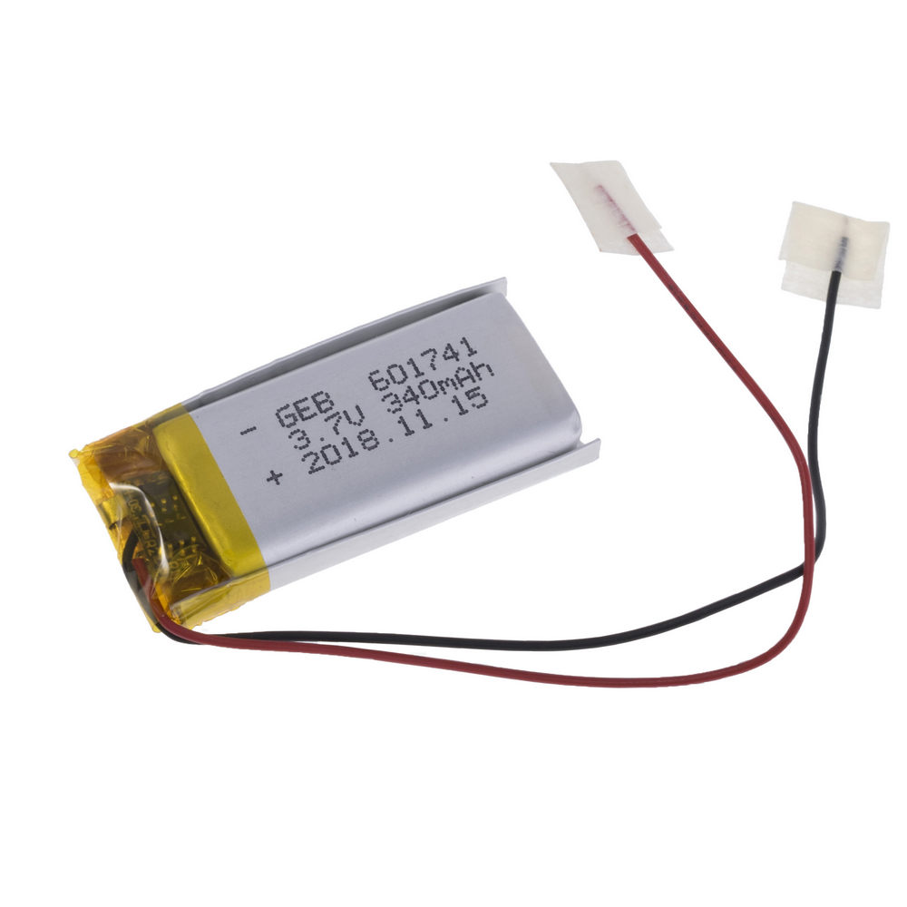 LiPo 340 mAh, 3,7V, 6x17x41мм GEB акумулятор літій-полімерний GEB601741