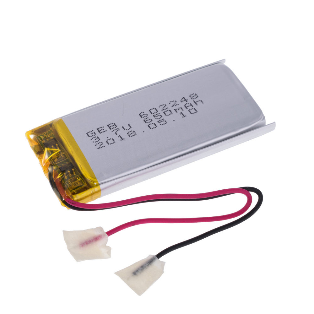 LiPo 650 mAh, 3,7V, 6x22x48мм GEB акумулятор літій-полімерний GEB602248