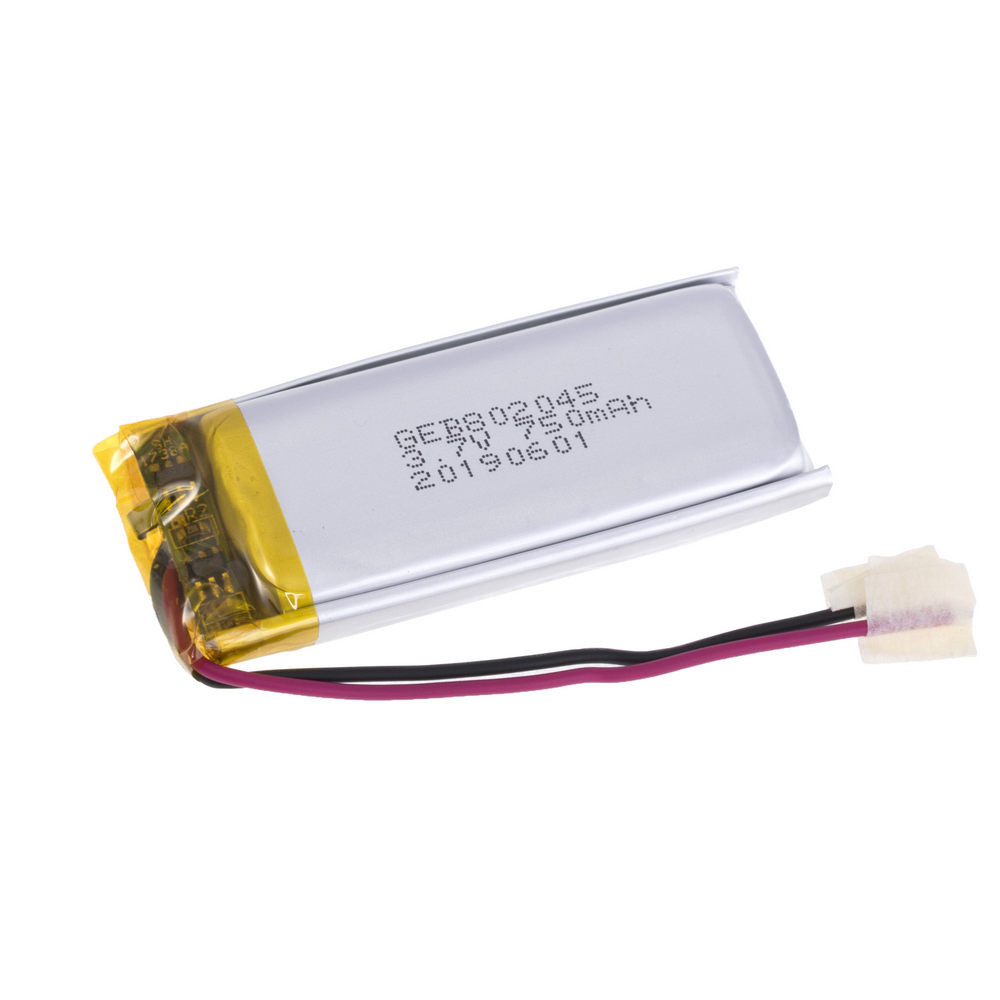 LiPo 750 mAh, 3,7V, 45x20x8мм GEB акумулятор літій-полімерний GEB802045