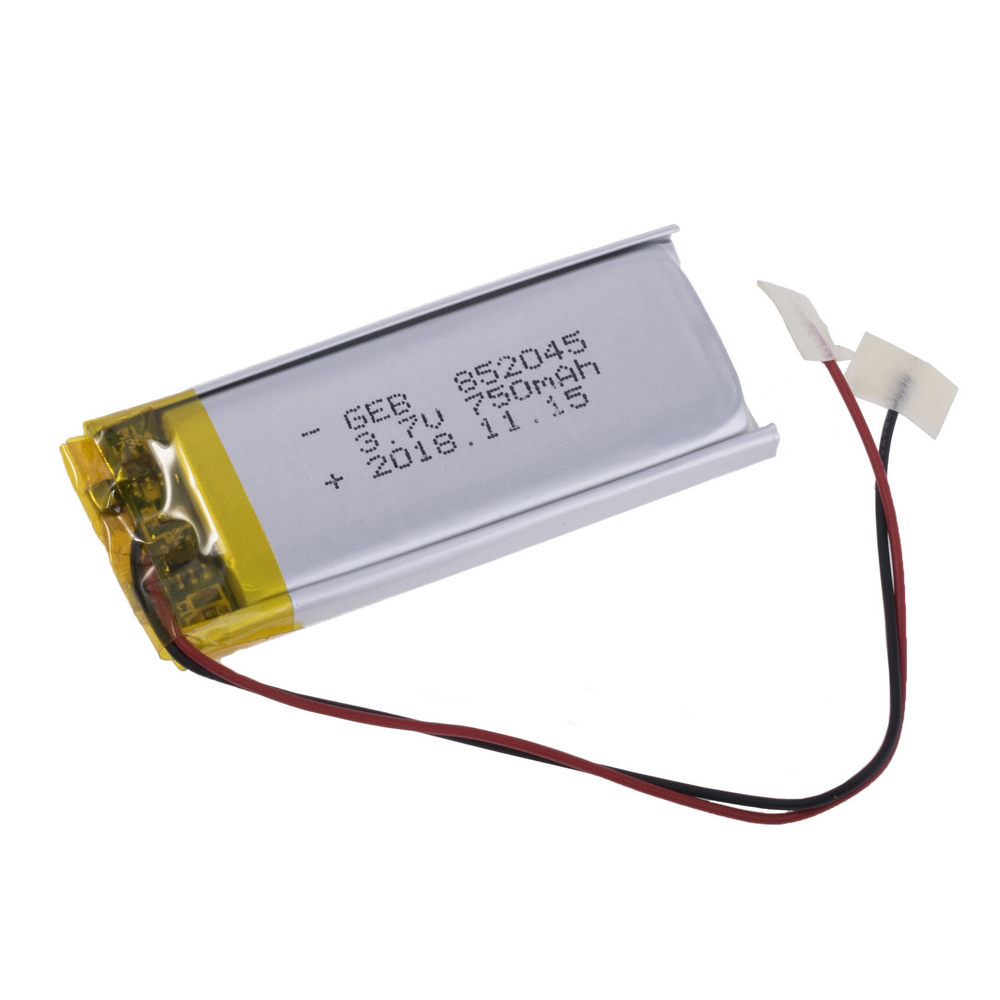 LiPo 750 mAh, 3,7V, 8,5x20x45мм GEB акумулятор літій-полімерний GEB852045