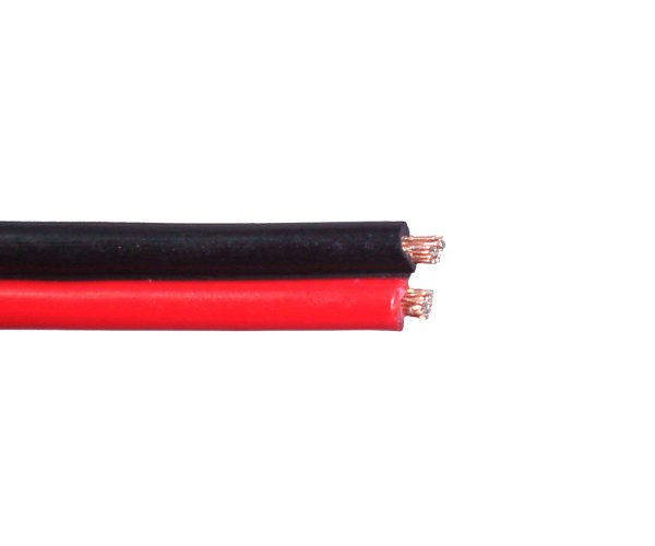 Акустический кабель CCA 2x0,75 мм чёрно-красный ПВХ