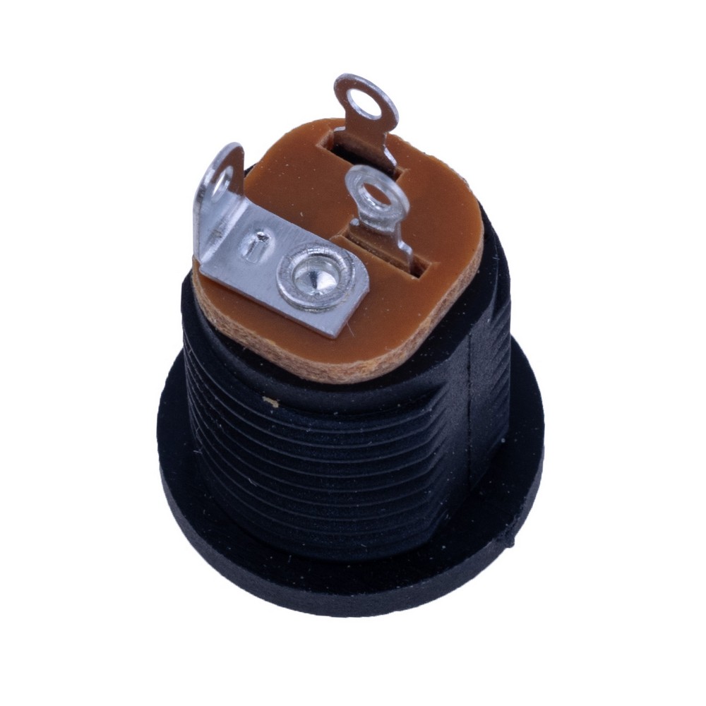 Гніздо живлення чорне на корпус 5,5x2,1мм, DC-022B Гніздо живлення чорне на корпус 5,5x2,1мм, DC-022B