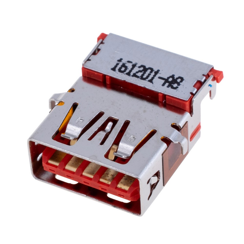 Гніздо горизонтальне Red Female USB 3.0