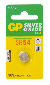 Батарейка SR54 срібло-цинк 1,5V 1шт. GP Batteries 389-A1