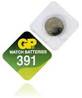 Батарейка AG8 срібло-цинк 1,5V 1шт. GP Batteries GP 391-A1 SR55