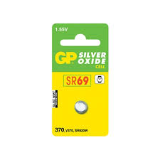 Батарейка SR69 срібло-цинк 1,5V 1шт. GP Batteries 370-A1 AG6