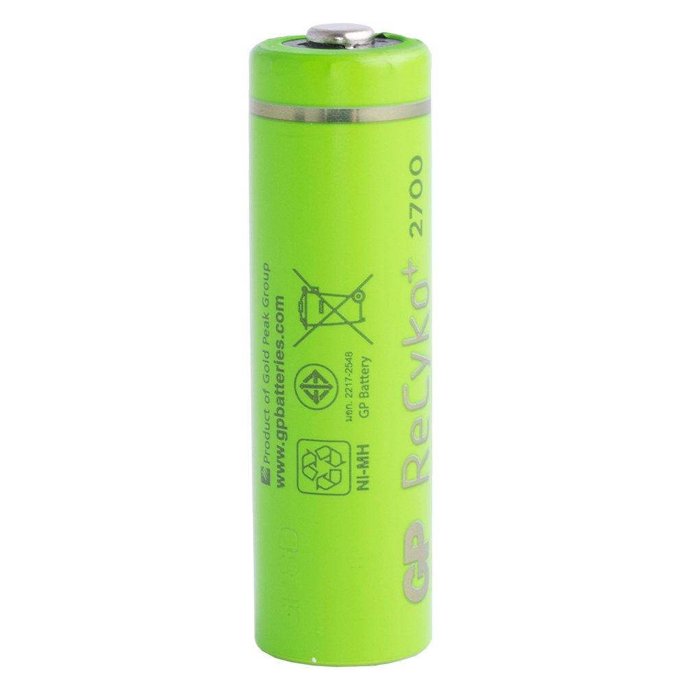 NiMH 2700mAh, 1,2V, AA GP Batteries, нікель-метал-гідридний акумулятор ReCyko+ ACCU-R6/2700REGP