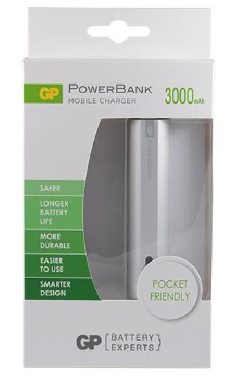 Зарядний пристрій GPFN03MBE-2B1, 3000mAh (PowerBank)