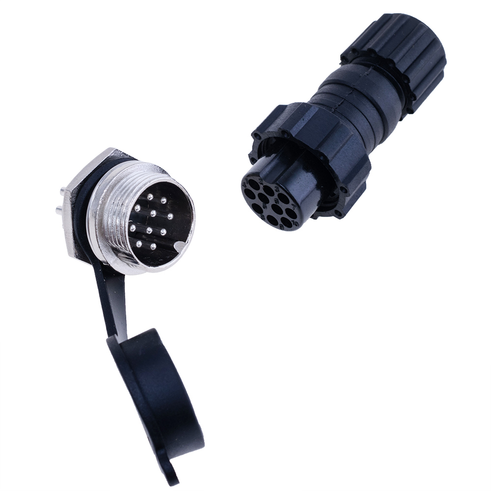Роз'єм GX16-10 комплект IP65 (на провід+на корпус) Роз'єм GX16-10 комплект IP65 (на провід+на корпус)