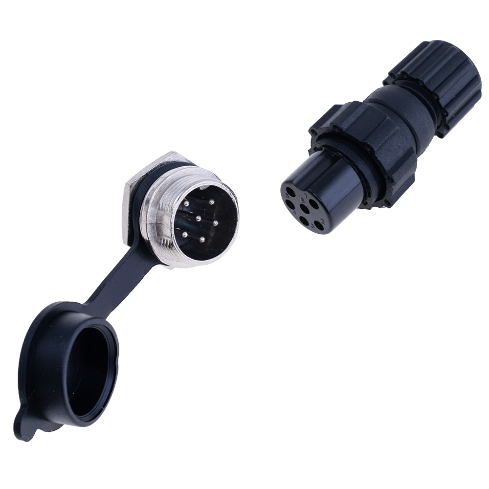 Роз'єм GX16-6 комплект IP65 (на провід+на корпус) Роз'єм GX16-6 комплект IP65 (на провід+на корпус)