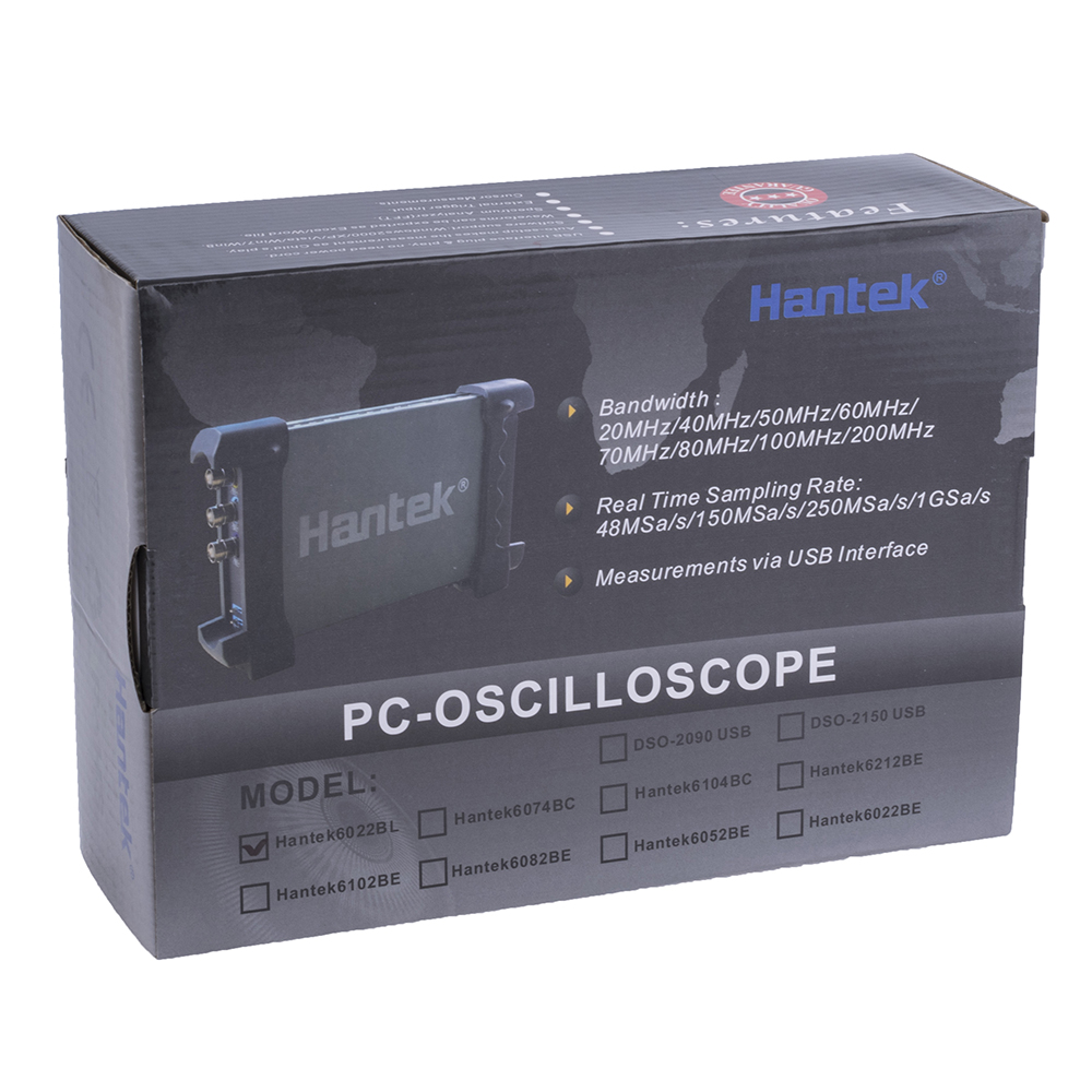 Цифровий Осцилограф Hantek 6022BL (2ch + 16logic, 20MHz, 48MSa / s)