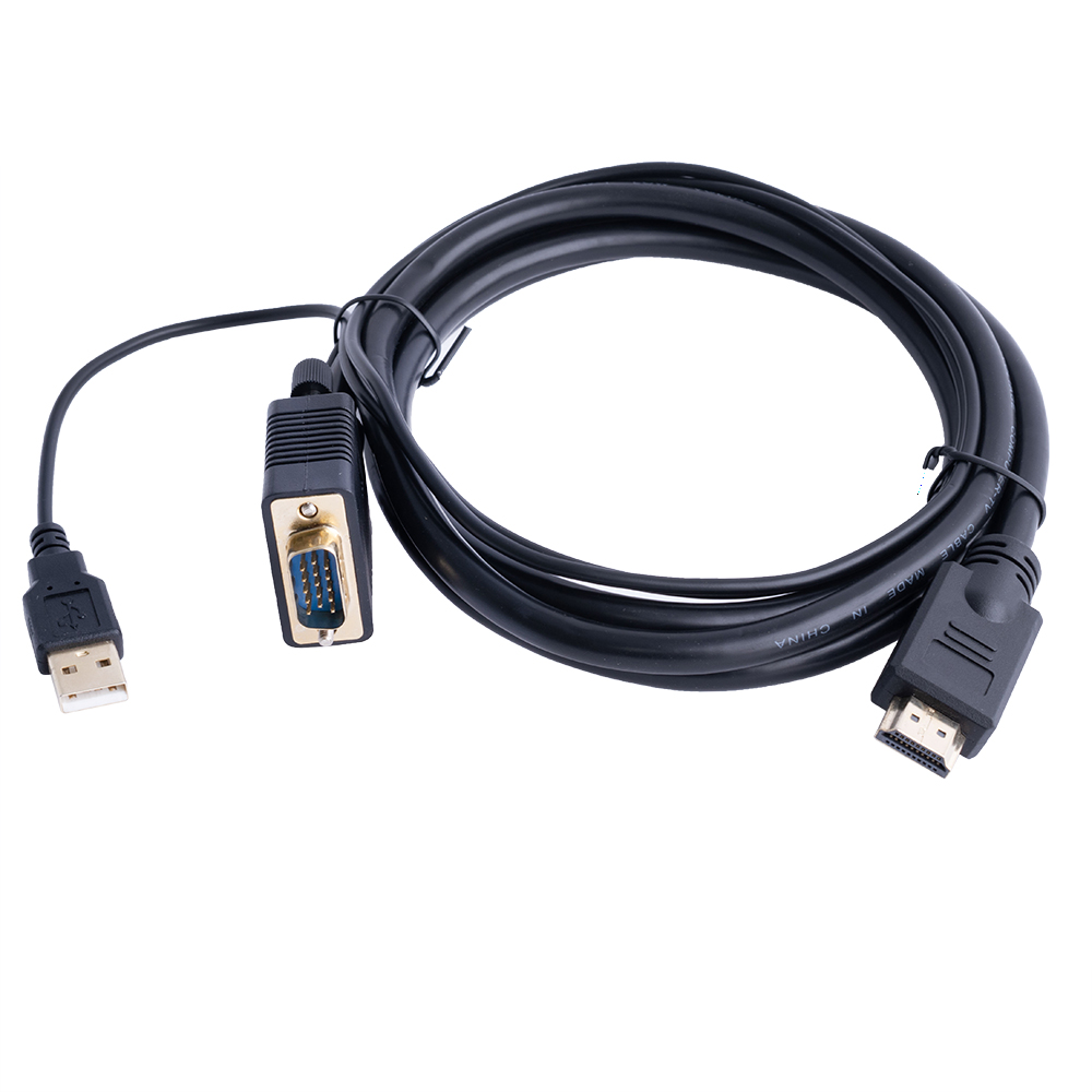 Кабель перехідник HDMI на VGA 1,5М