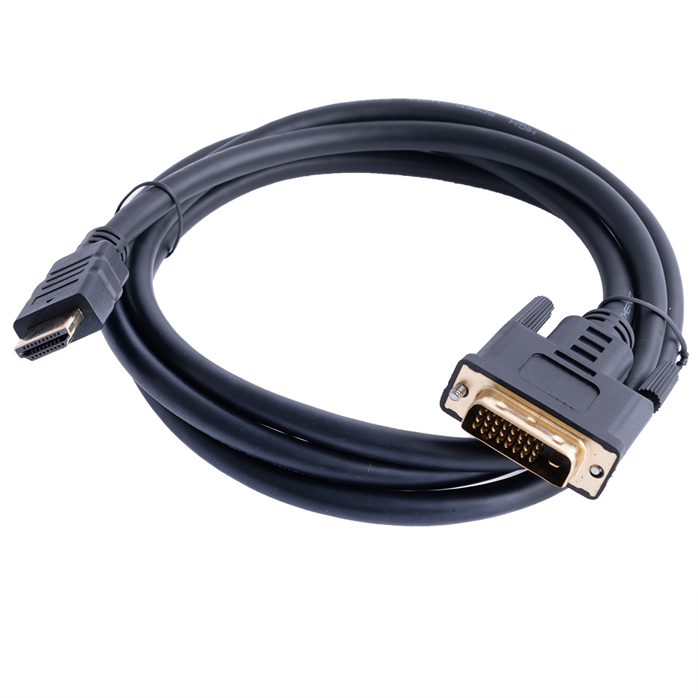 Кабель перехідник HDMI "тато" в DVI 24+1 "тато" 1,5М