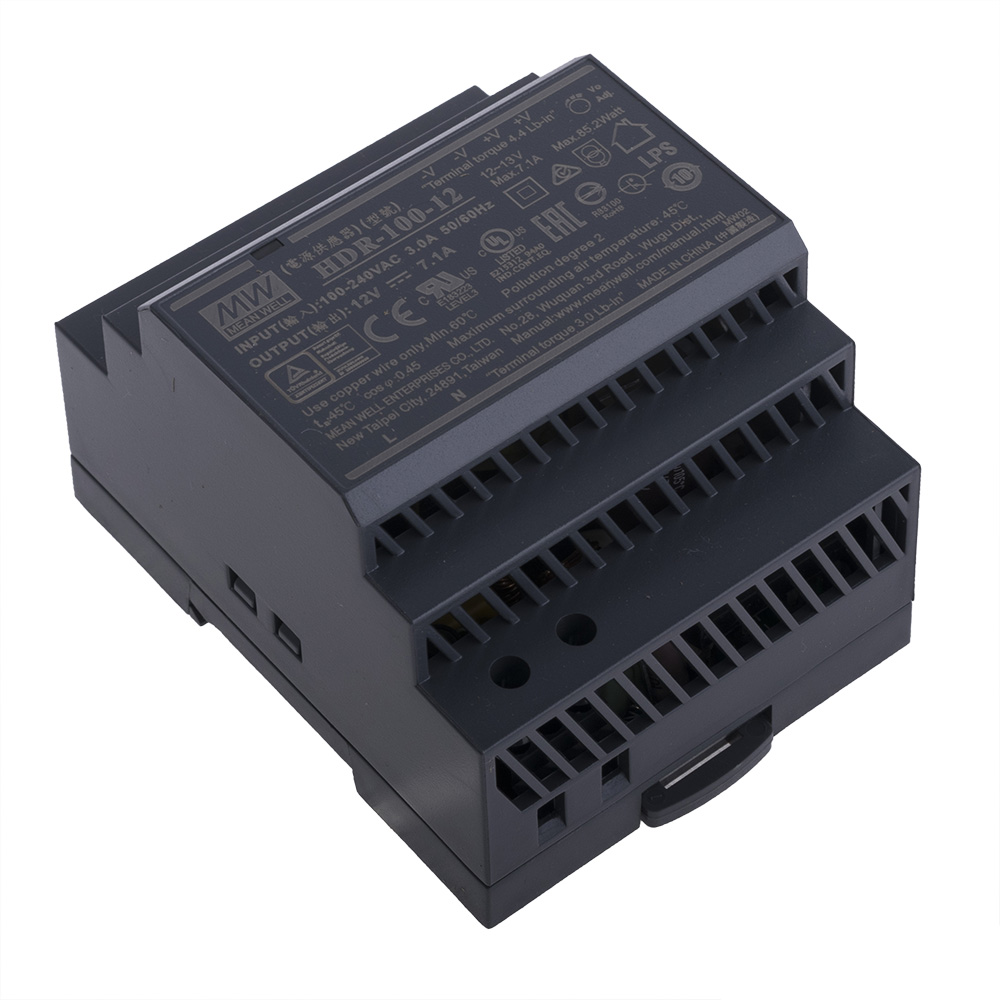 Блок живлення на DIN-рейку 85W 12V HDR-100-12