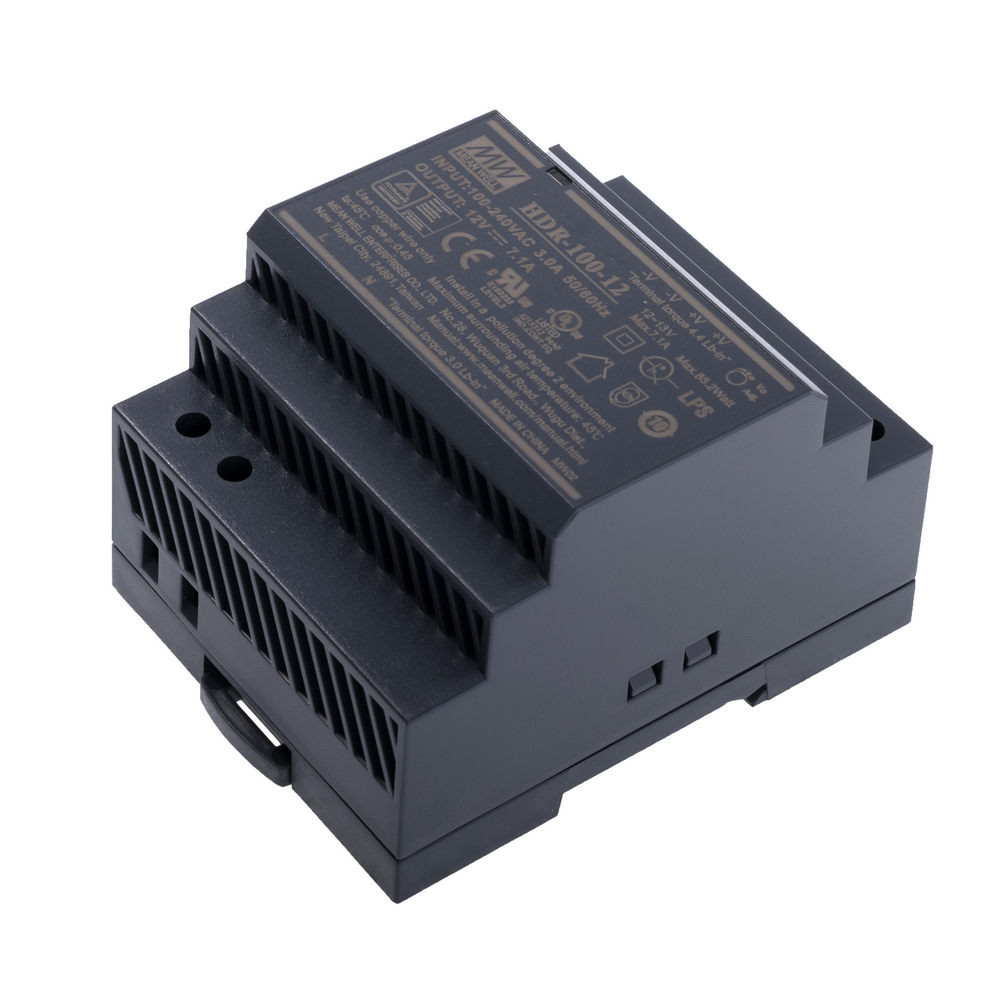 Блок живлення на DIN-рейку 85W 12V HDR-100-12N