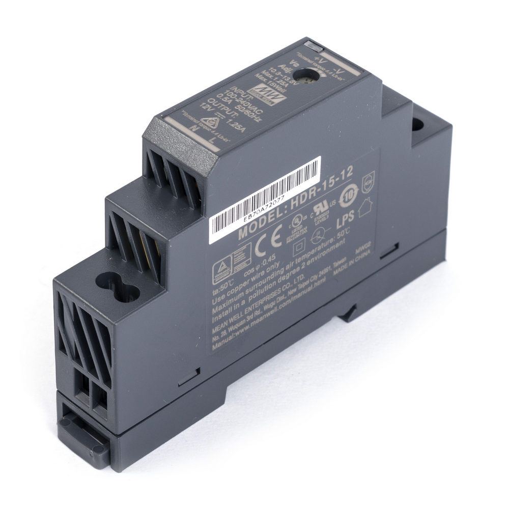 Блок живлення на DIN-рейку 15W 12V HDR-15-12