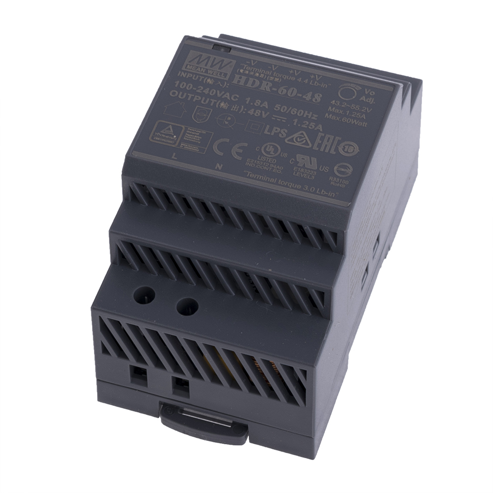 Блок живлення на DIN-рейку 60W 48V HDR-60-48