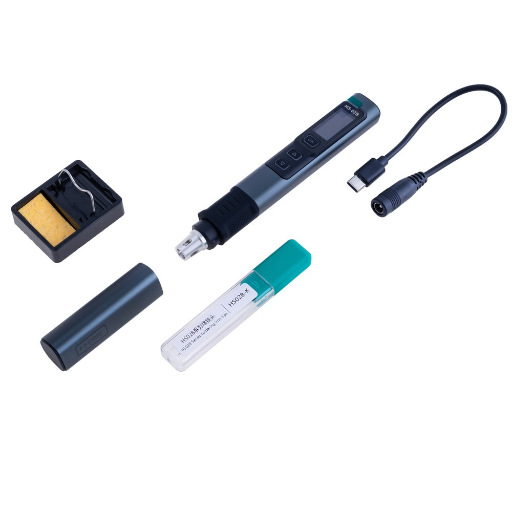 HS-02B Black (без PD-адаптера, одне жало HS02B-K) FNIRSI HS-02B Black (без PD-адаптера, одне жало HS02B-K) FNIRSI