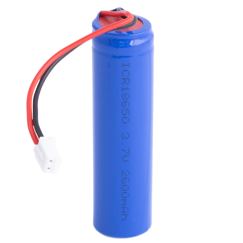 Li-Ion 2600mAh, 3,7V, 18650 LiPower літій-іонний акумулятор ICR18650 with PCB Stick+plug 7.8A