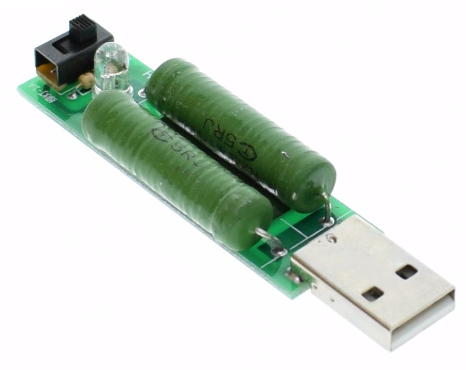 Навантажувальний резистор 1/2 А для USB тестера