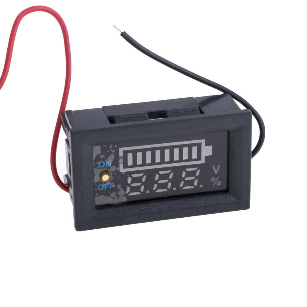 Індикатор заряду акумулятора з LED-індикатором і вольтметром
