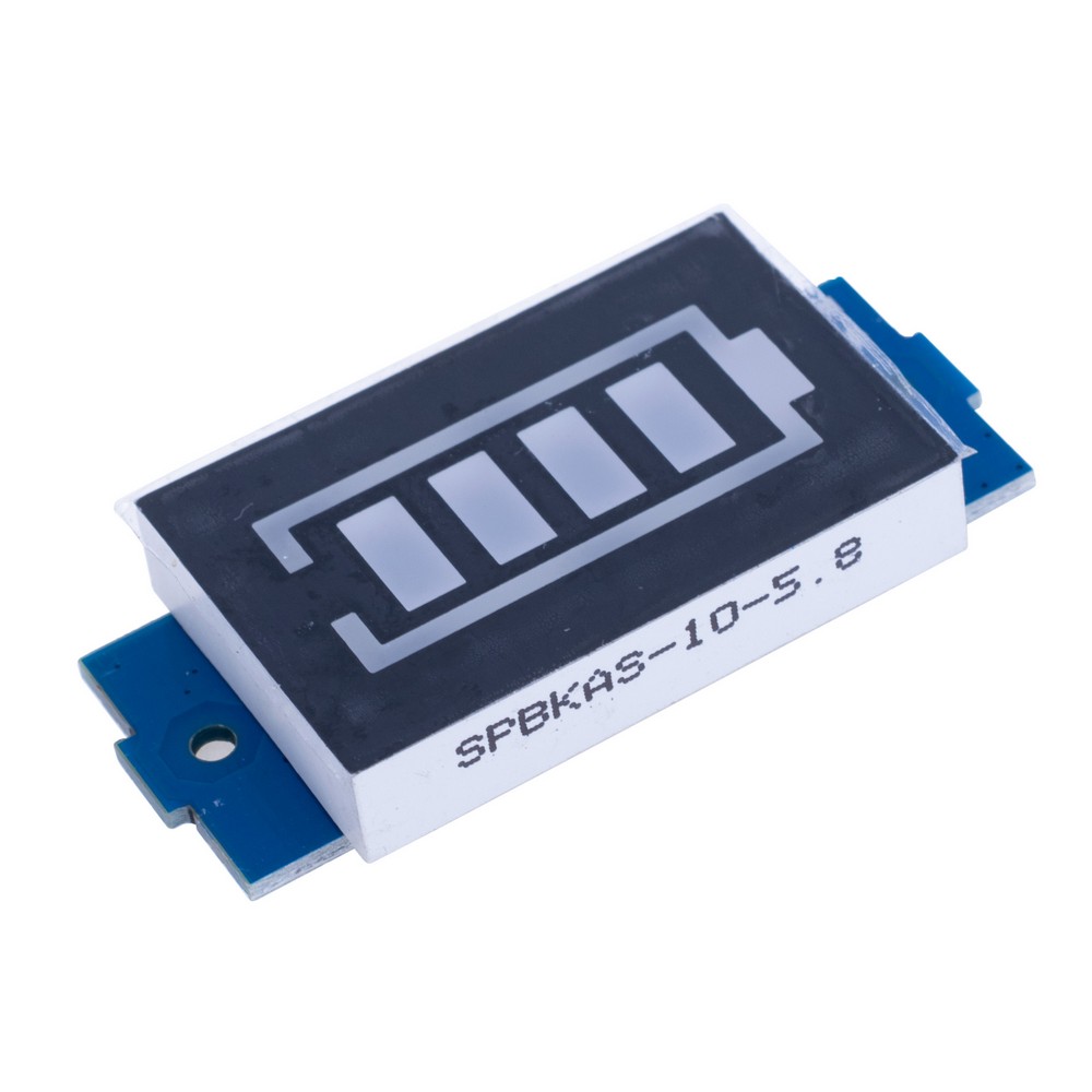 Індикатор заряду літієвої батареї 1S синій