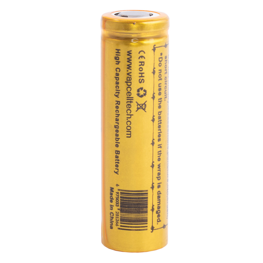 Li-Ion 1250mAh, 3,7V, 14500 Vapcell літій-іонний акумулятор INR14500 F12