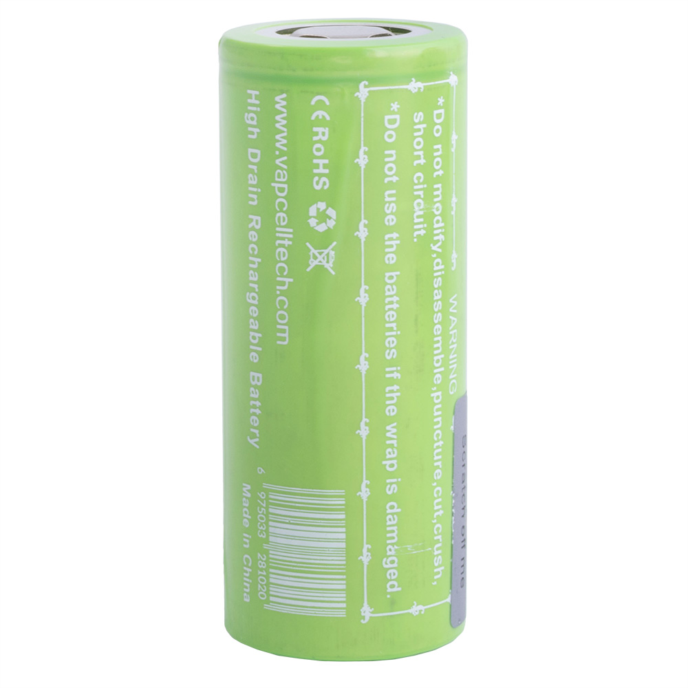 Li-Ion 5200mAh, 3,7V, 26650 Vapcell літій-іонний акумулятор INR26650 K52