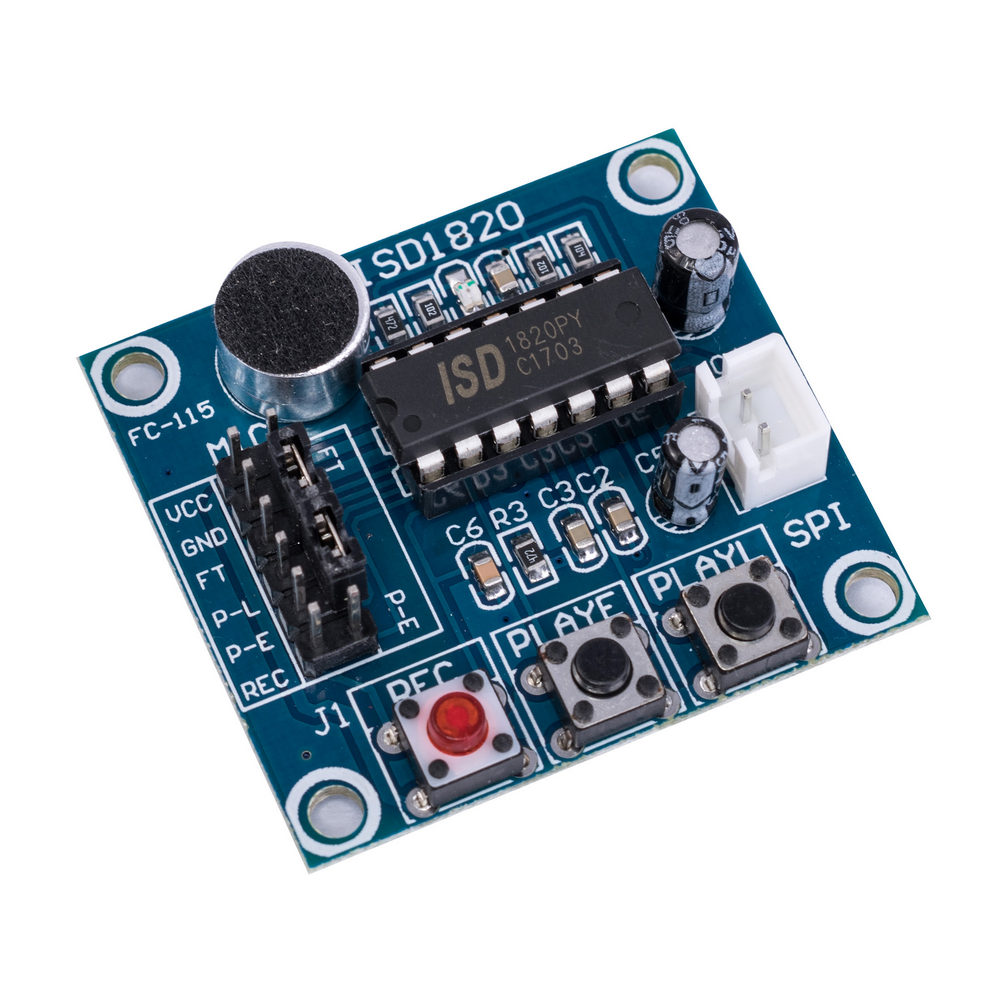 Модуль запису звуку ISD1820 DIP Модуль запису звуку ISD1820 DIP
