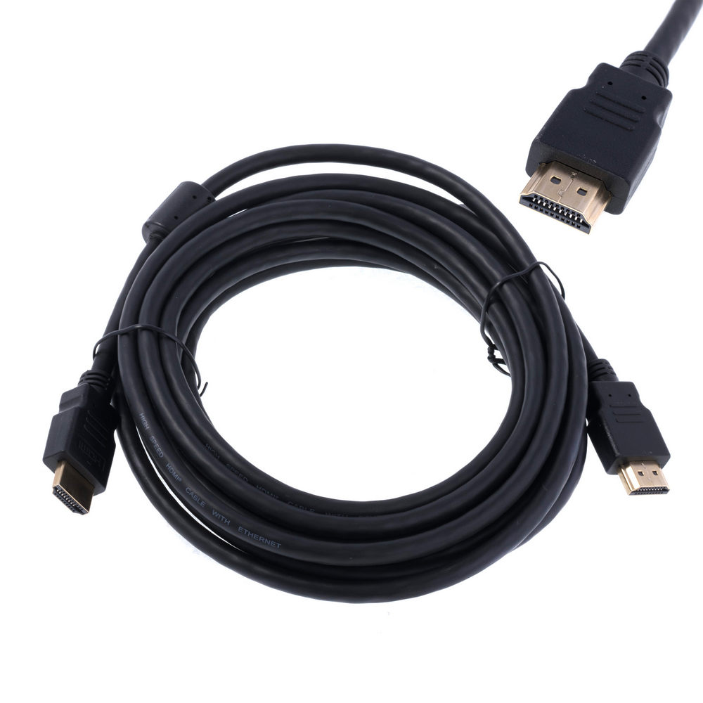 Кабель HDMI 1.4, HDMI вилка, з обох сторін; 5м; чорний (HDMI.HE040.050) Кабель HDMI 1.4, HDMI вилка, з обох сторін; 5м; чорний (HDMI.HE040.050)