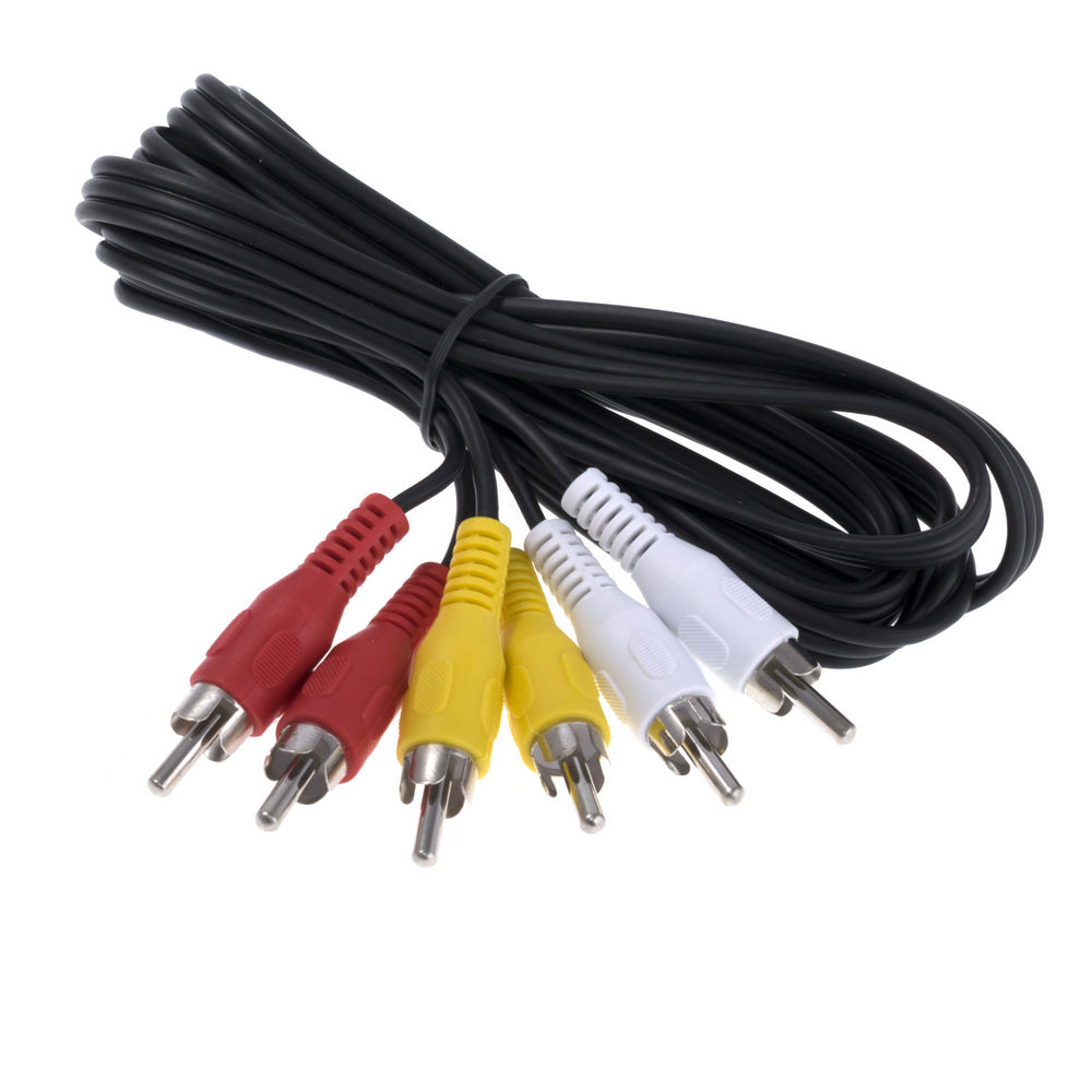 Кабель, вилка RCA x3, з обох сторін, 1,5м (CABLE-521)