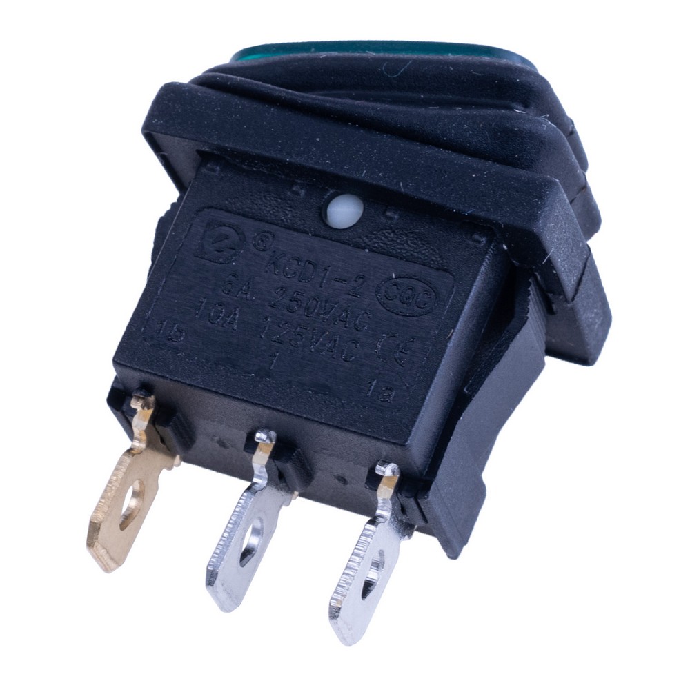 Перемикач KCD1-2-101NW green 12V