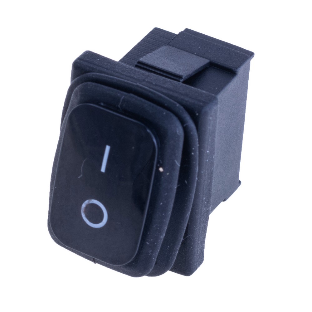Перемикач KCD1-2-101W black 220V