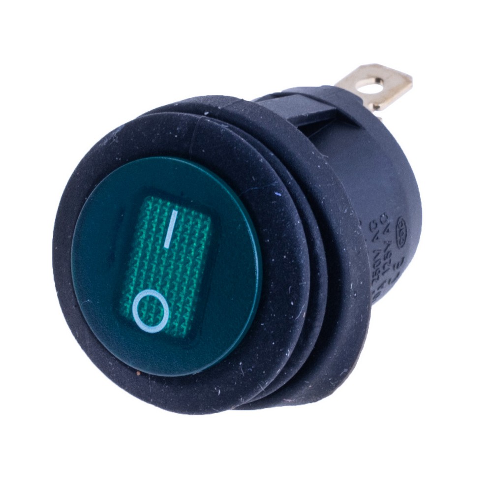 Перемикач KCD1-5-101NW green 220V