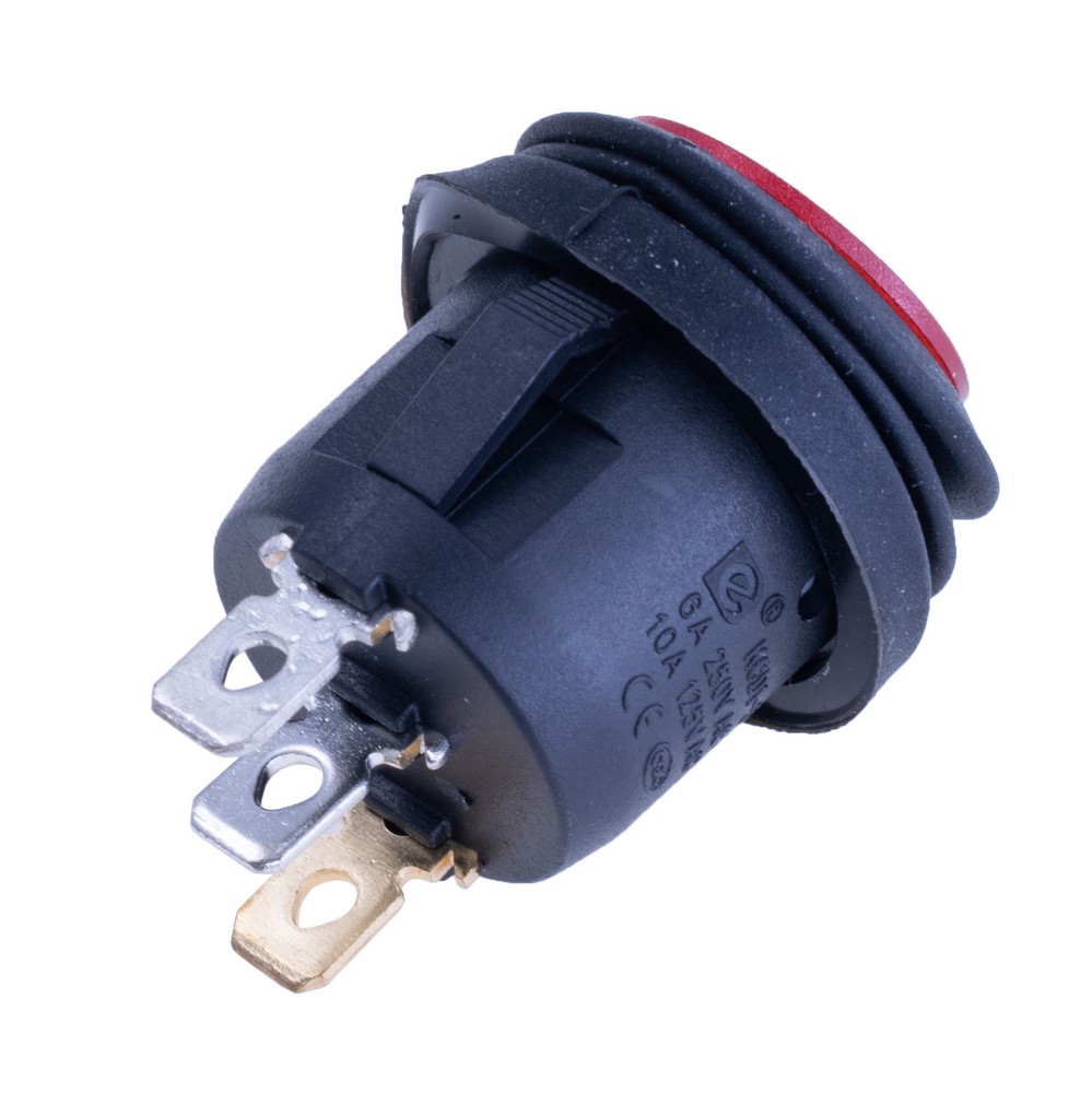 Перемикач KCD1-5-101NW red 12V