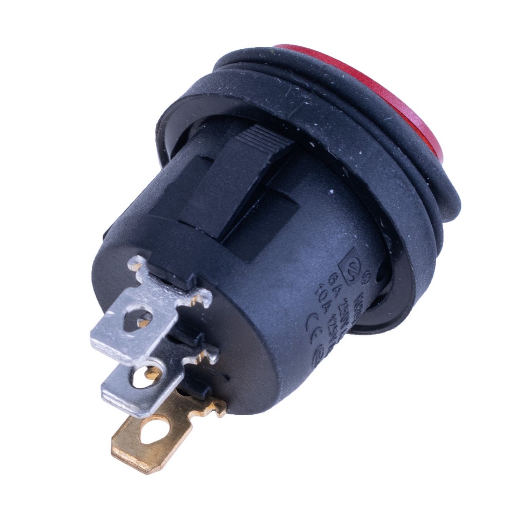Перемикач KCD1-5-101NW red 220V