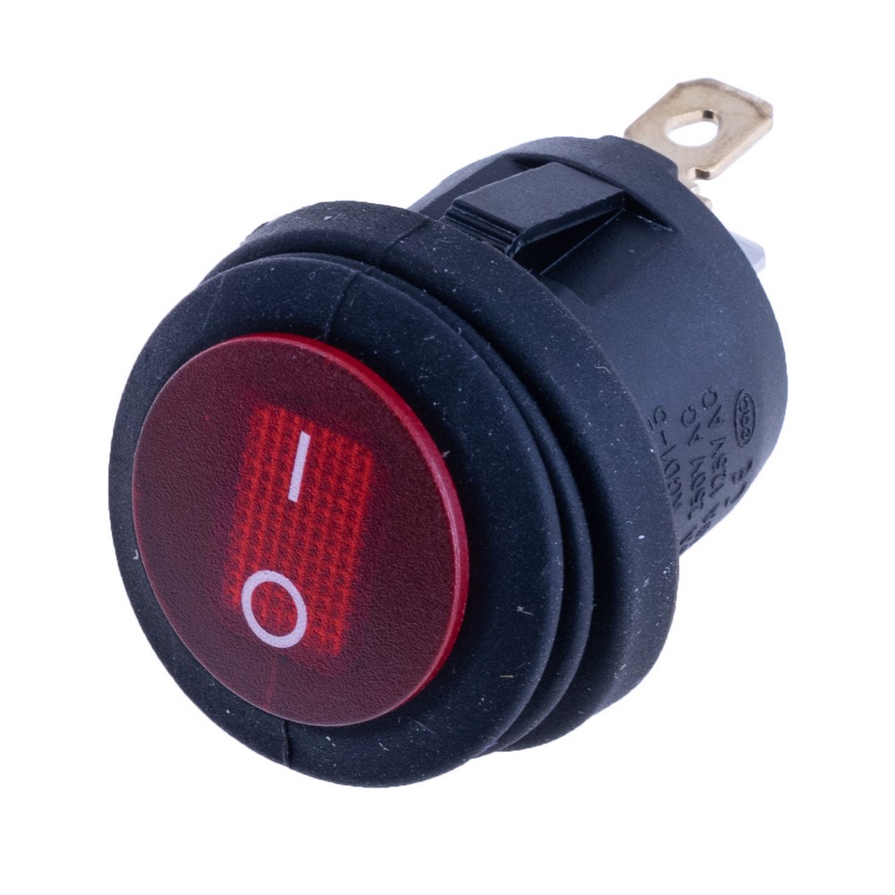 Перемикач KCD1-5-101NW red 24V