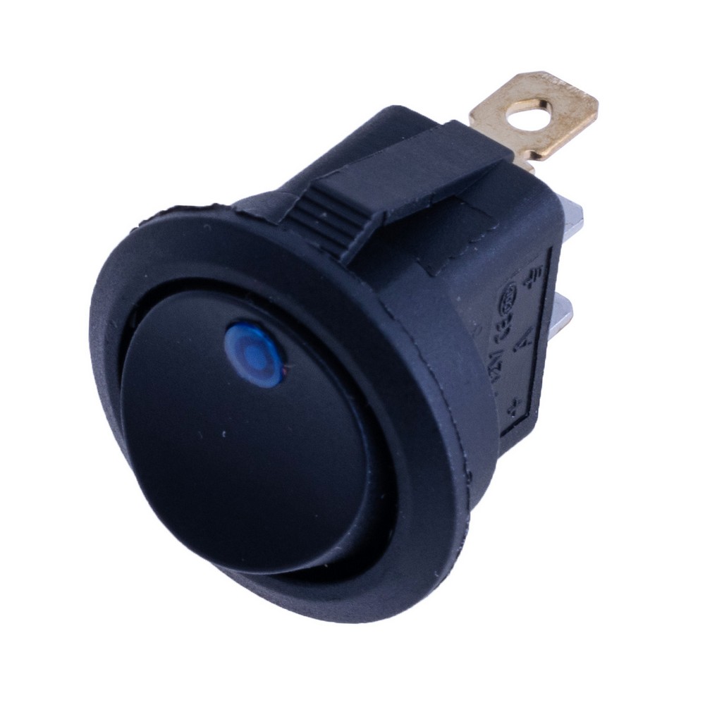 Перемикач KCD1-8-101EN 12V blue dot
