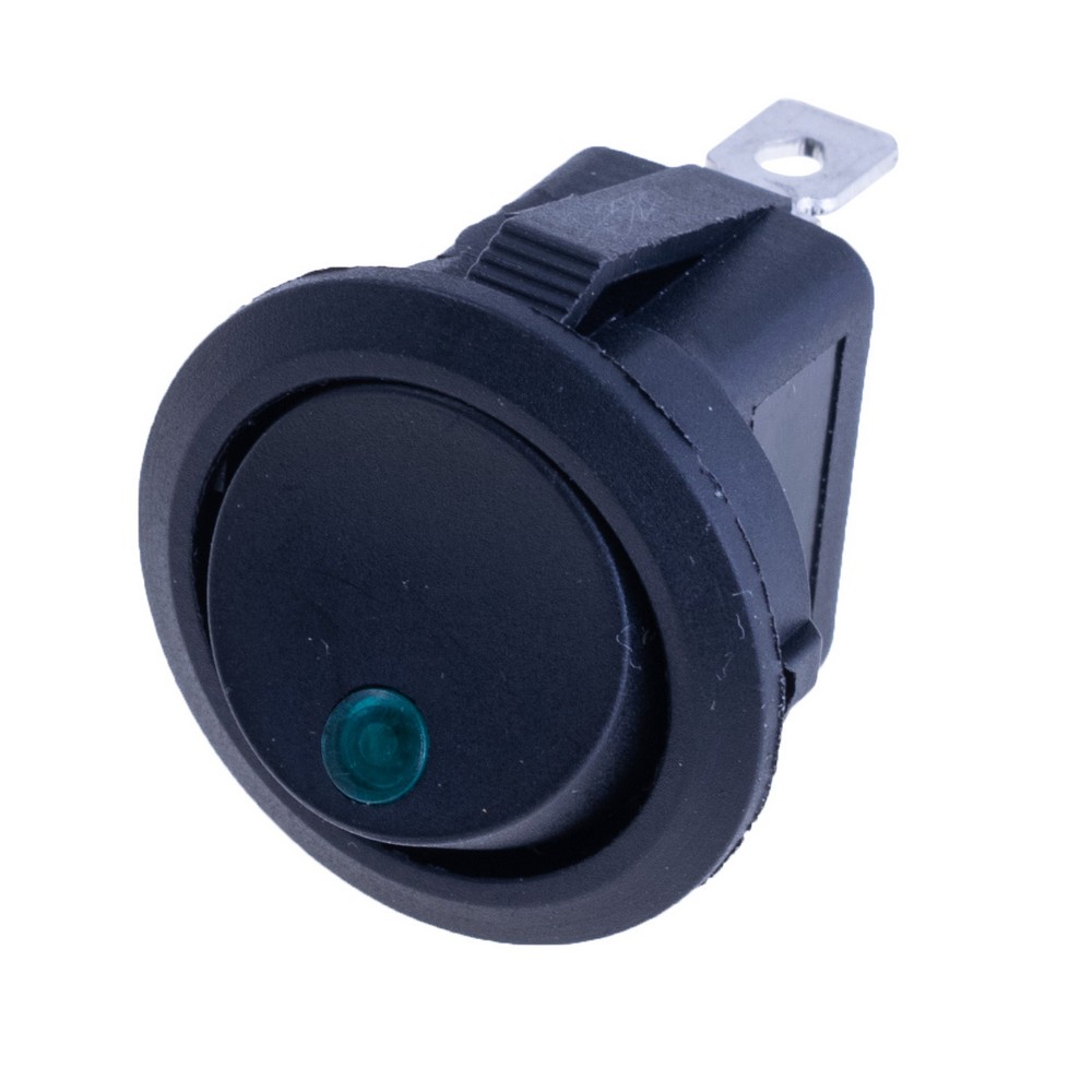 Перемикач KCD1-8-101EN 12V green dot