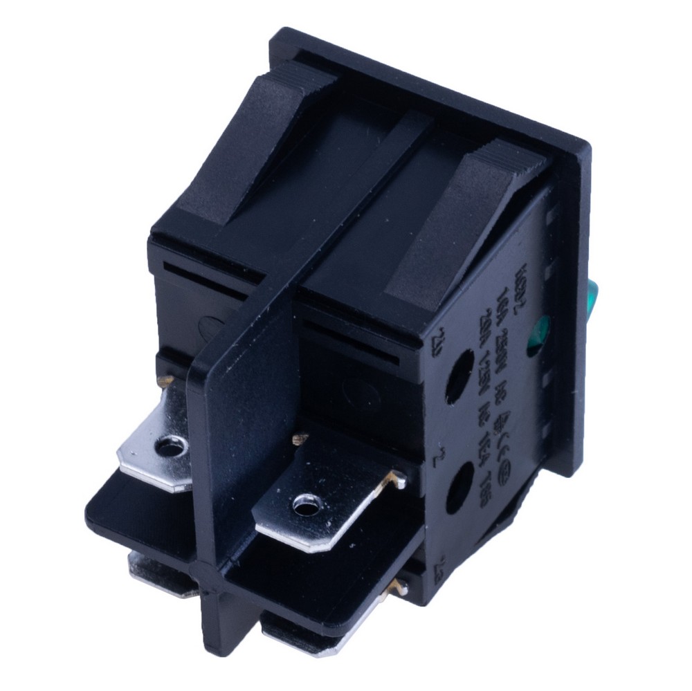 Перемикач KCD2-2-201N green 220V