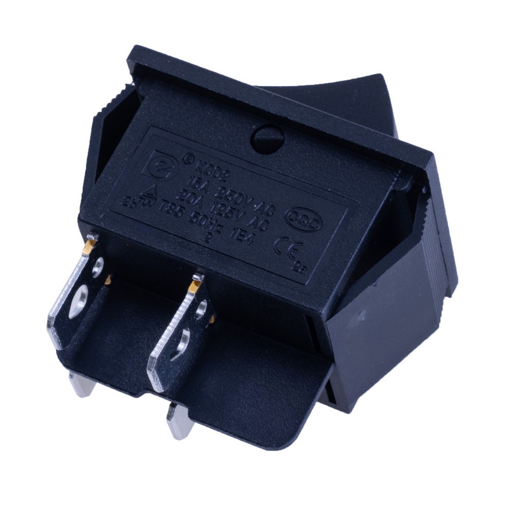 Перемикач KCD2-201 black without lamp