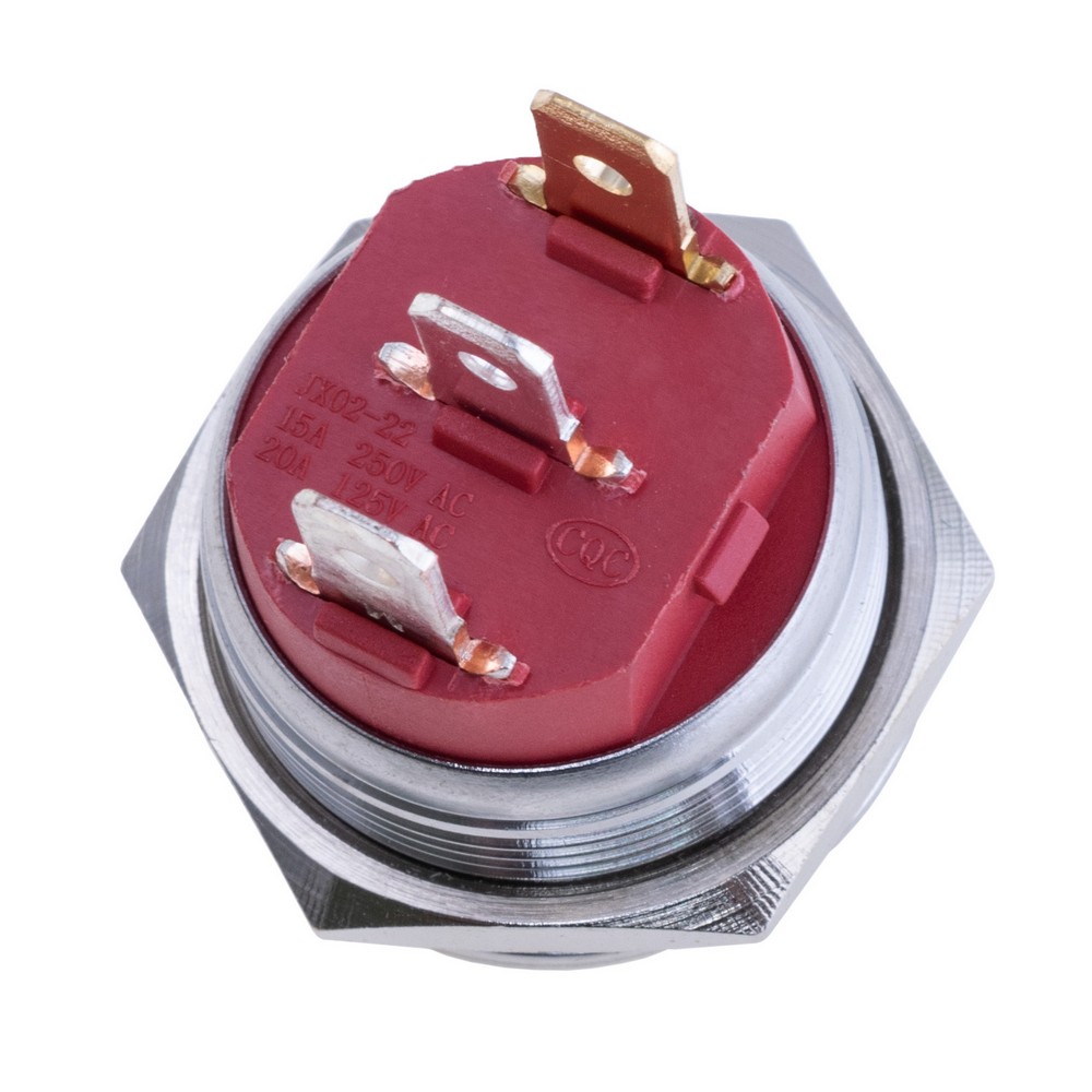 Перемикач, KCD2-201NM 12V green Led