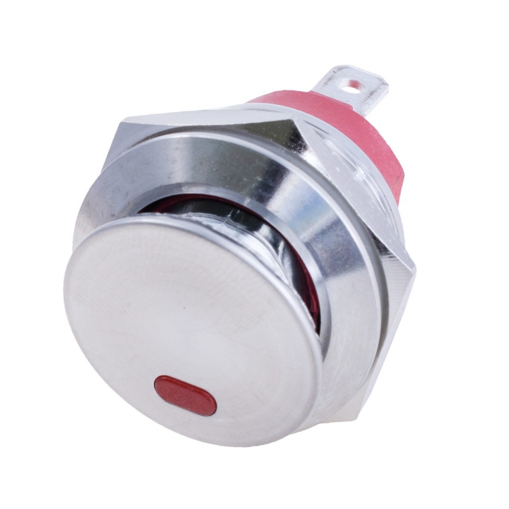 Перемикач, KCD2-201NM 12V red Led