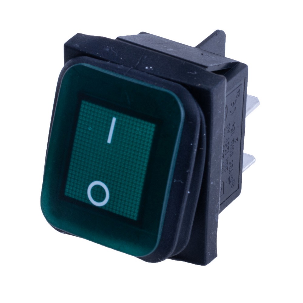 Перемикач KCD2-201NW green 12V
