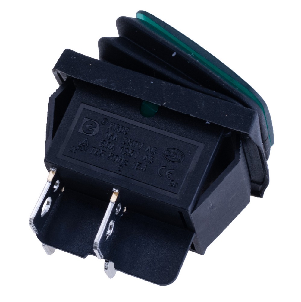 Перемикач KCD2-201NW green 12V