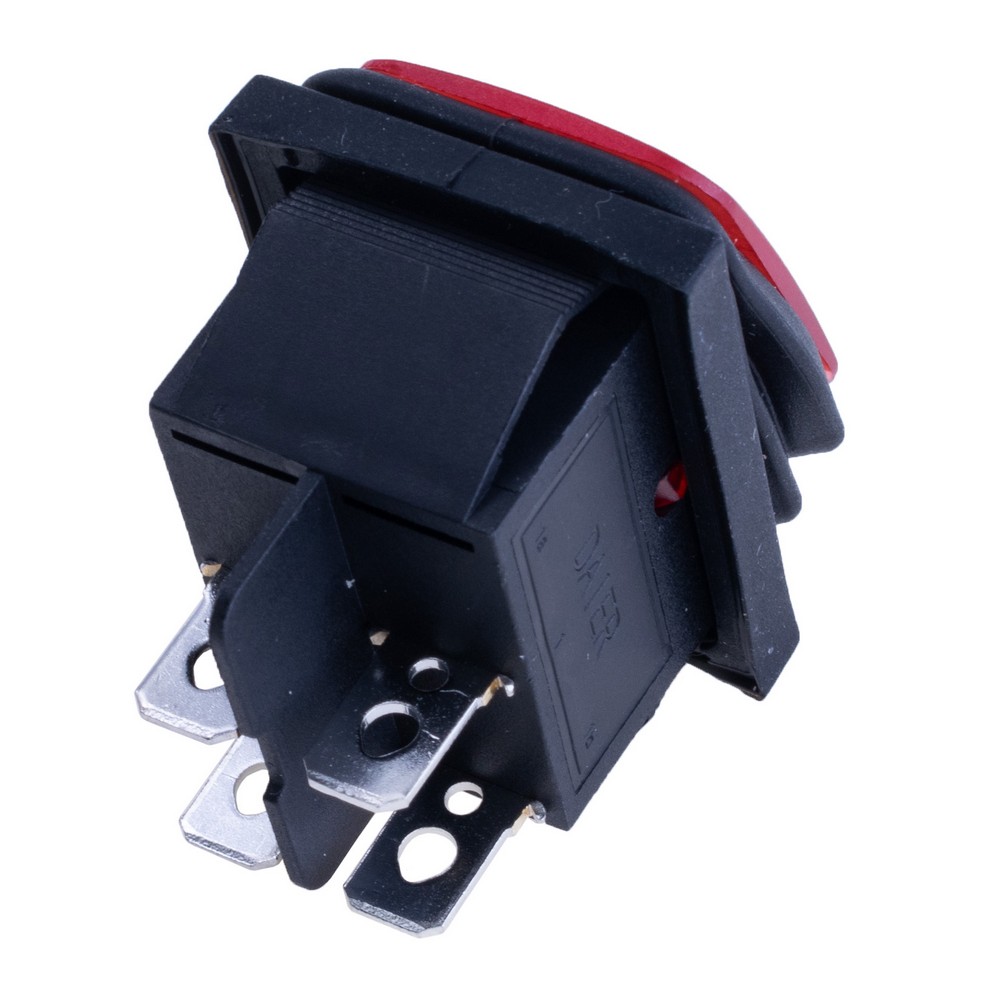 Перемикач KCD2-201NW red 12V