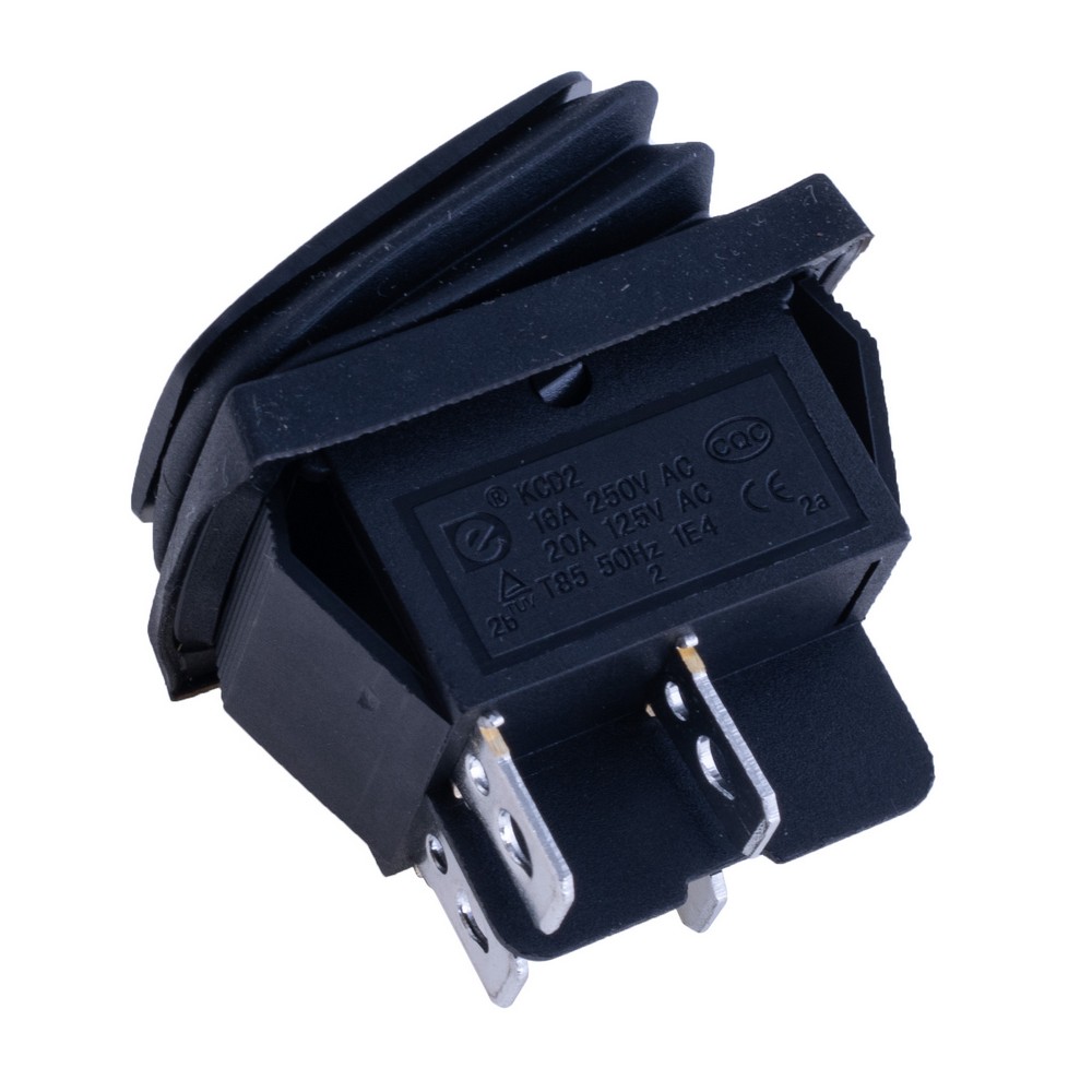 Перемикач KCD2-201W black without lamp
