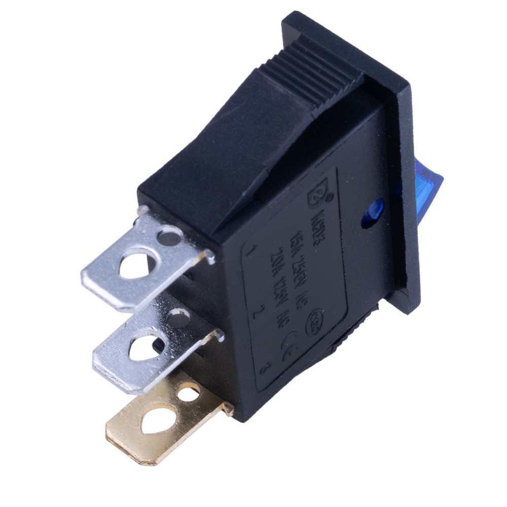 Перемикач KCD3-101N 220V blue